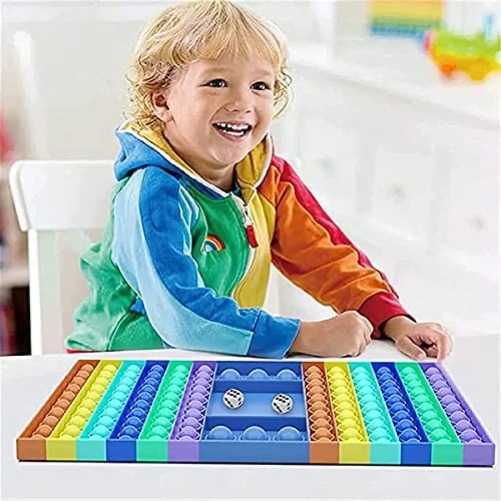 Big Pop Fidget Silicone Bubble Pusher Squeeze Sensory Toy Anxiety Stress Relief - Picture 5 of 6